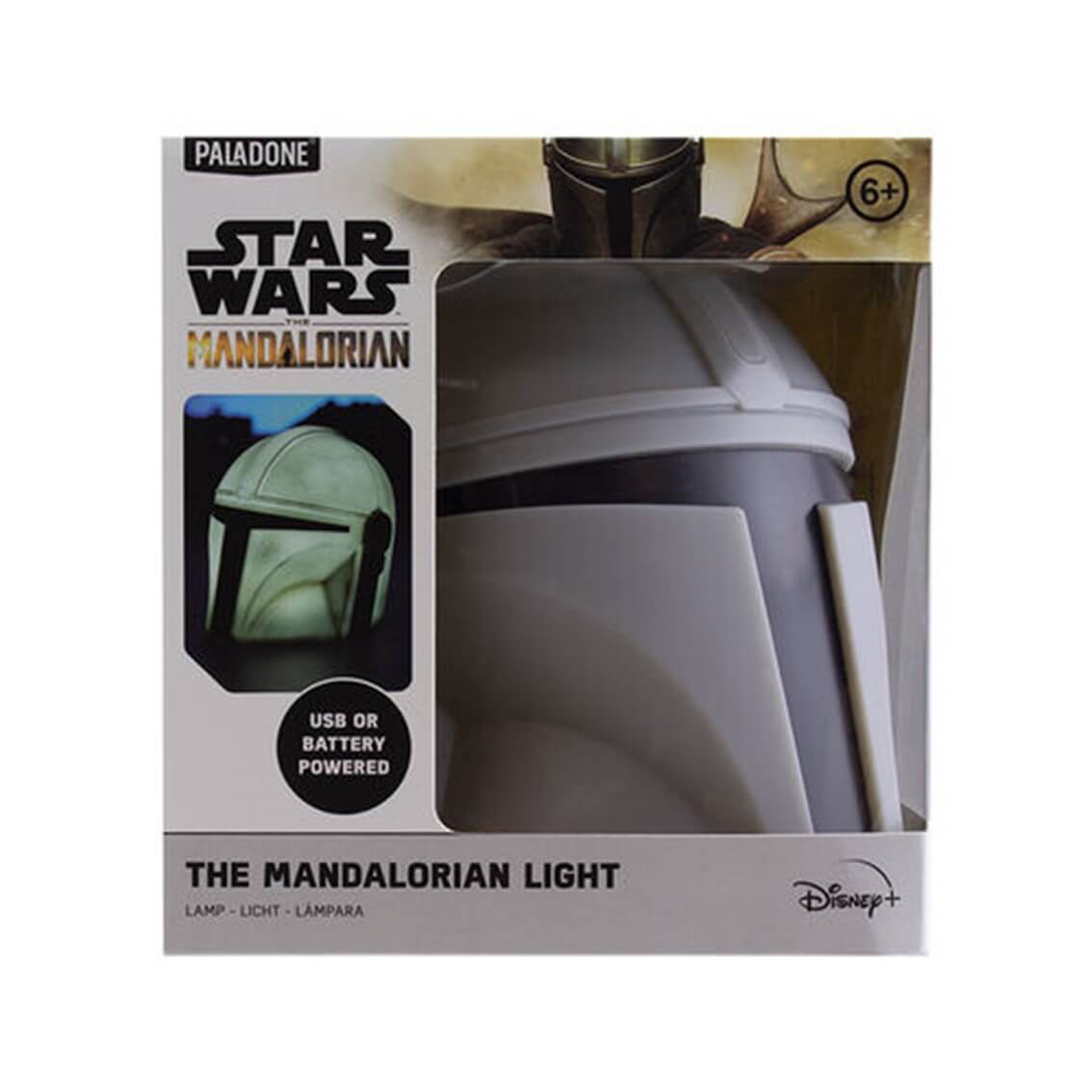 Lámpara 3D Star Wars: casco de El Mandaloriano (Paladone) | Réplica de colección