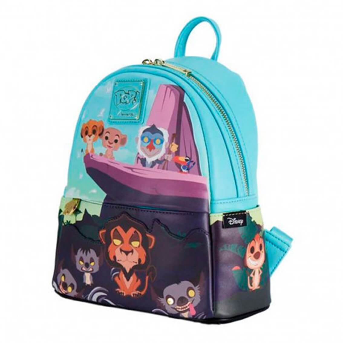 Mochila Loungefly Disney: El Rey León - Diseño Exclusivo de Simba y Nala | Piel Sintética