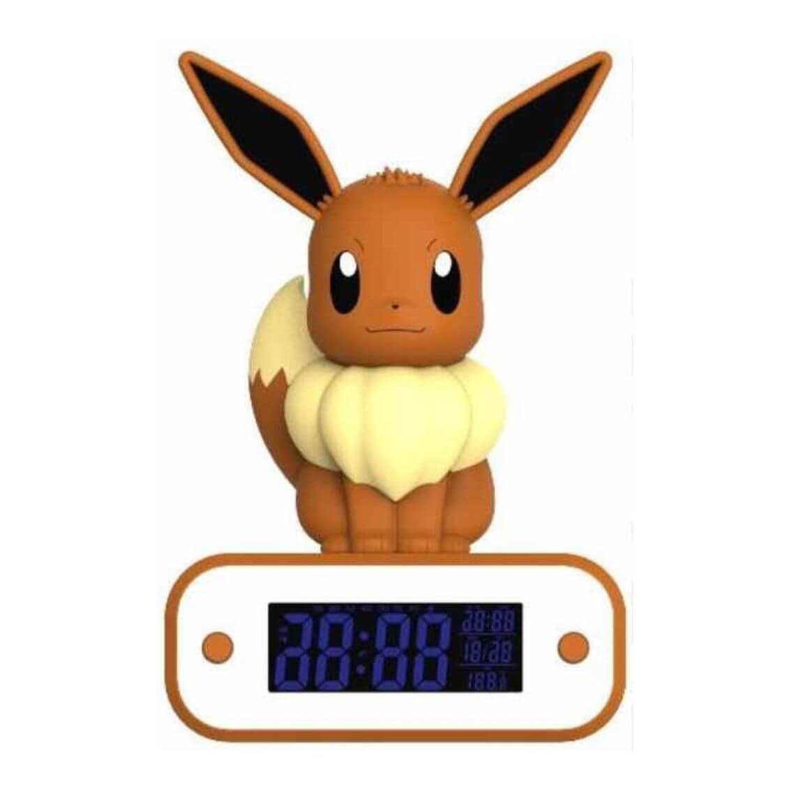 Reloj Despertador Lámpara Eevee Pokémon 20cm | Teknofun USB/Pilas
