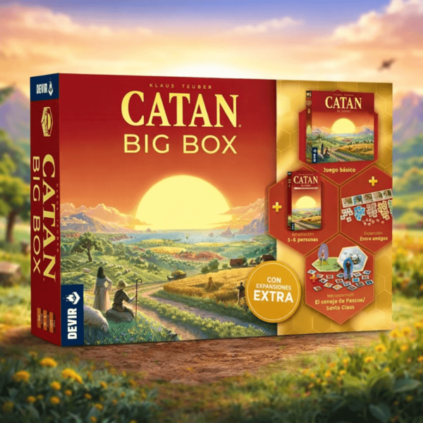 Catan Big Box Juego de Mesa Completo | Juego de Estrategia y Comercio con Expansiones
