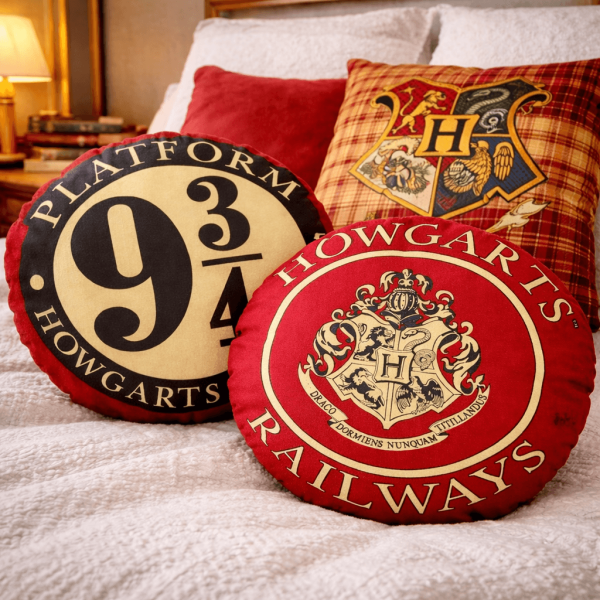 Cojín Redondo Harry Potter Andén 9 ¾ SD Toys 45 cm – Cojín Decorativo Hogwarts