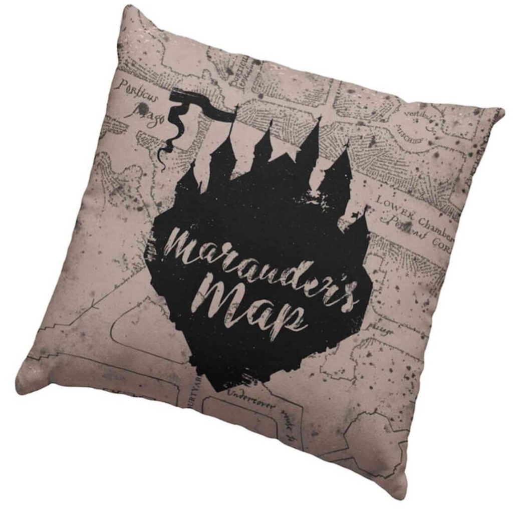 Cojín Mapa del Merodeador Harry Potter SD Toys – Cojín Cuadrado Hogwarts