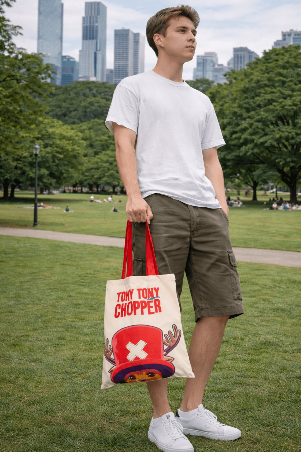 Tote Bag One Piece Chopper Fruta Mágica Bolsa Anime Reutilizable