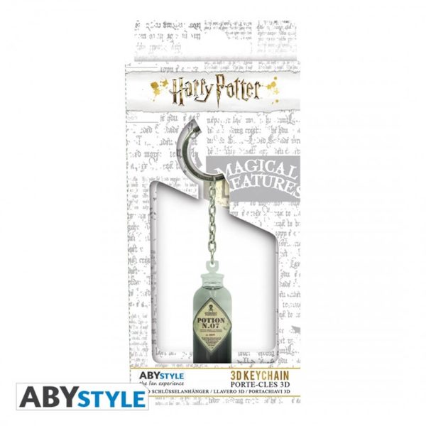 Llavero Harry Potter poción 3D ABYstyle con líquido efecto burbuja oficial