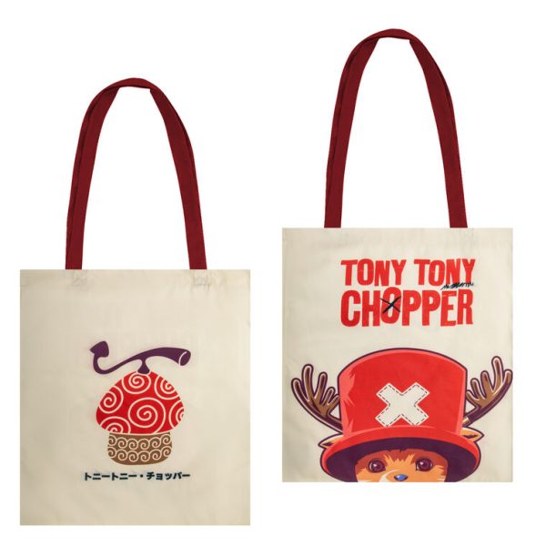 Tote Bag One Piece Chopper Fruta Mágica Bolsa Anime Reutilizable