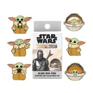 Caja Sorpresa Pin Loungefly Funko Star Wars The Mandalorian Grogu Baby Yoda Mystery Box