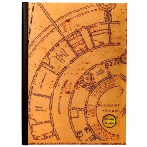 Libreta Harry Potter: Mapa del merodeador con luz