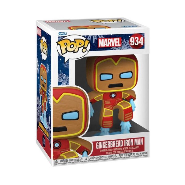 Funko Pop Gingerbread Iron Man 934 – Marvel Navidad